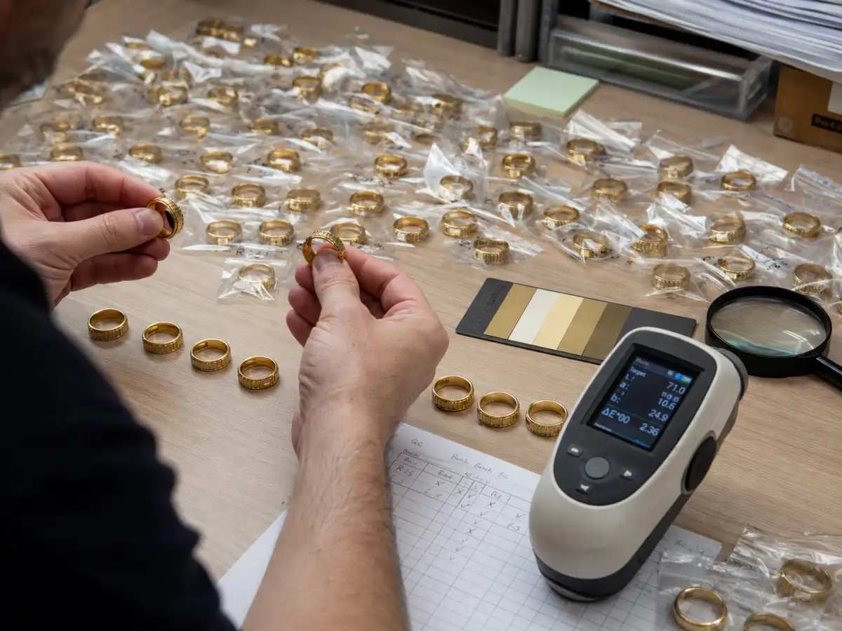 Jewelry quality control and repeat production