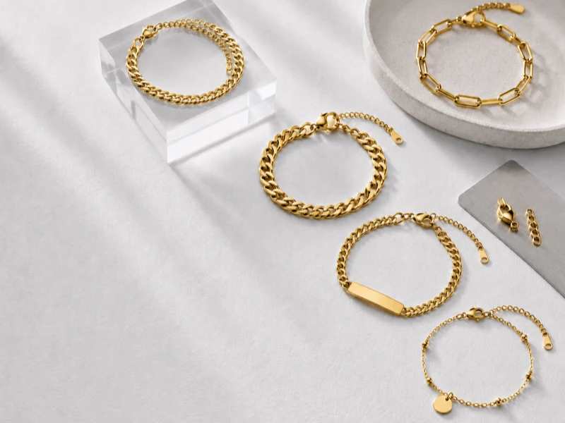 Custom stainless steel bracelets for private label stainless steel jewelry brands