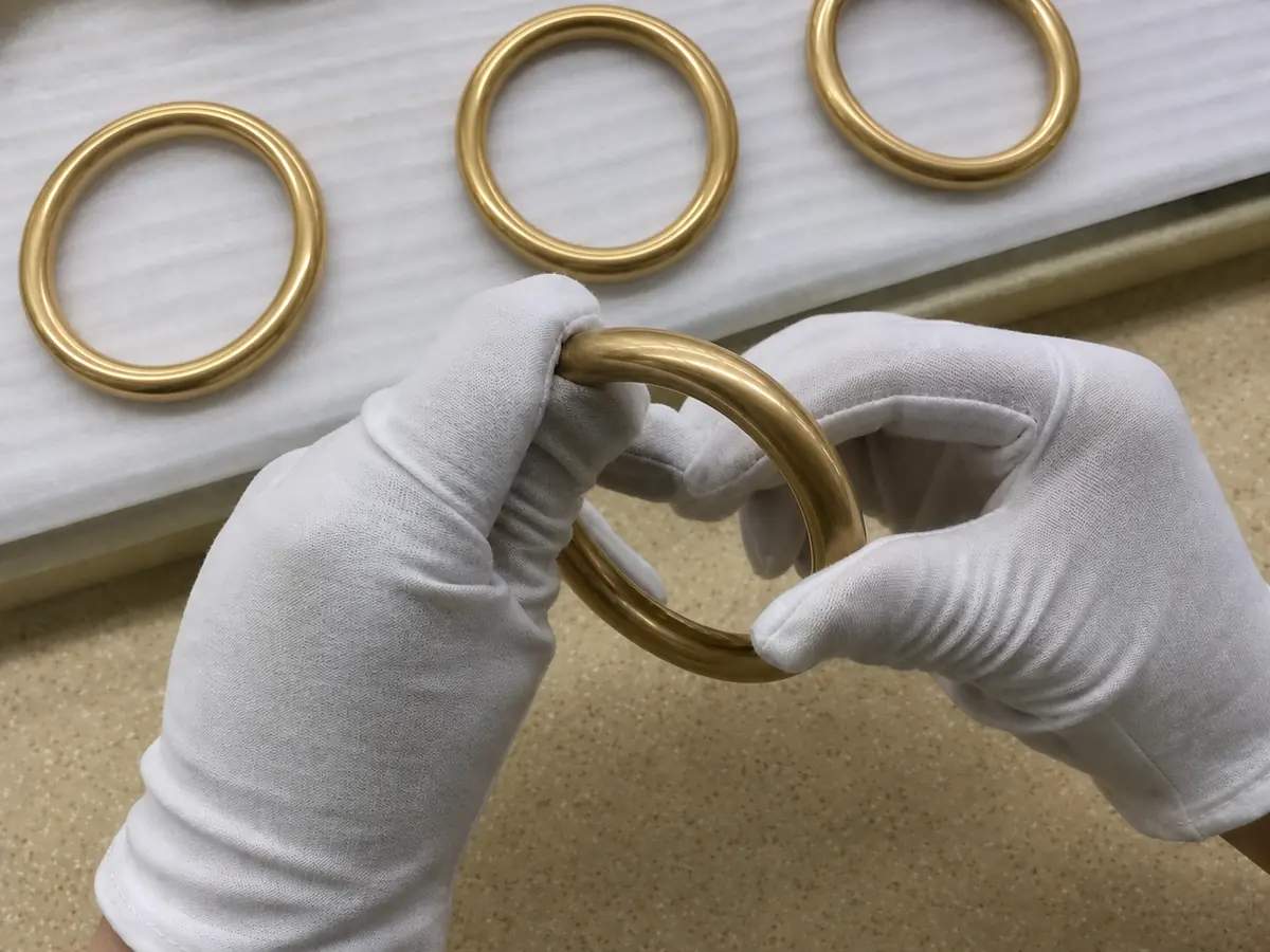 gold PVD bracelet inner surface and finish consistency review
