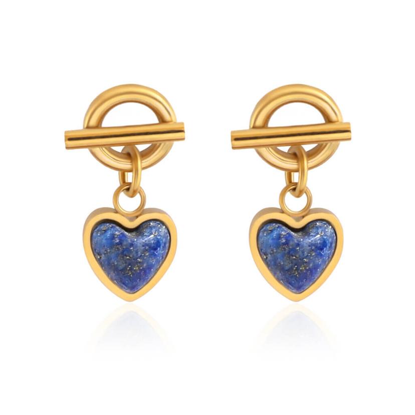 18K Gold Plated Stainless Steel Lapis Lazuli Heart Drop Earrings.jpg