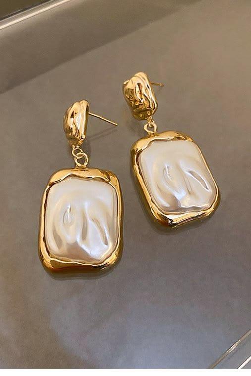 Elegant Pearl Statement Earrings for Womens | Bold Lightweight Dangle Jewelry.jpg
