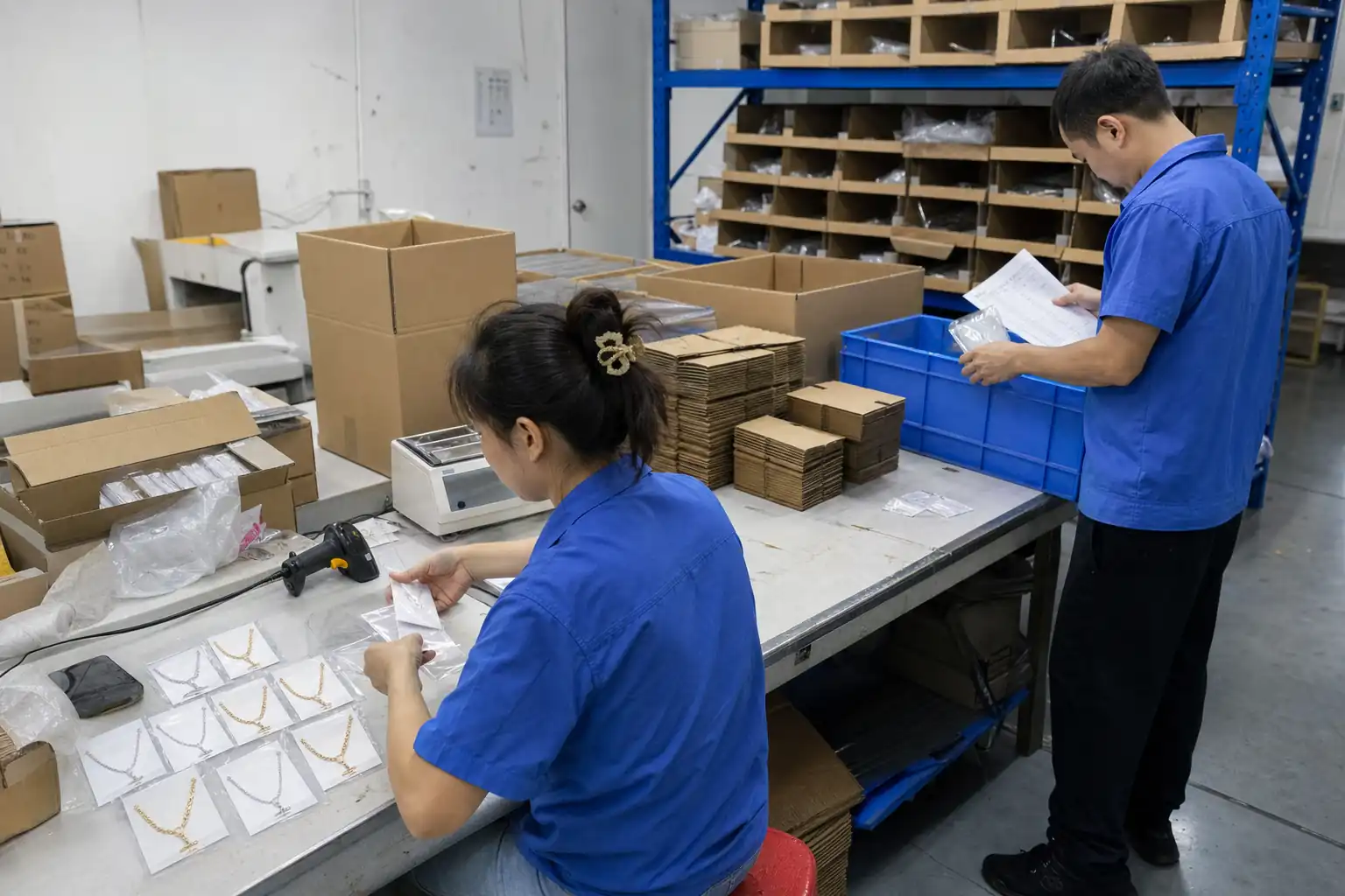 necklace packing and dispatch for repeat orders