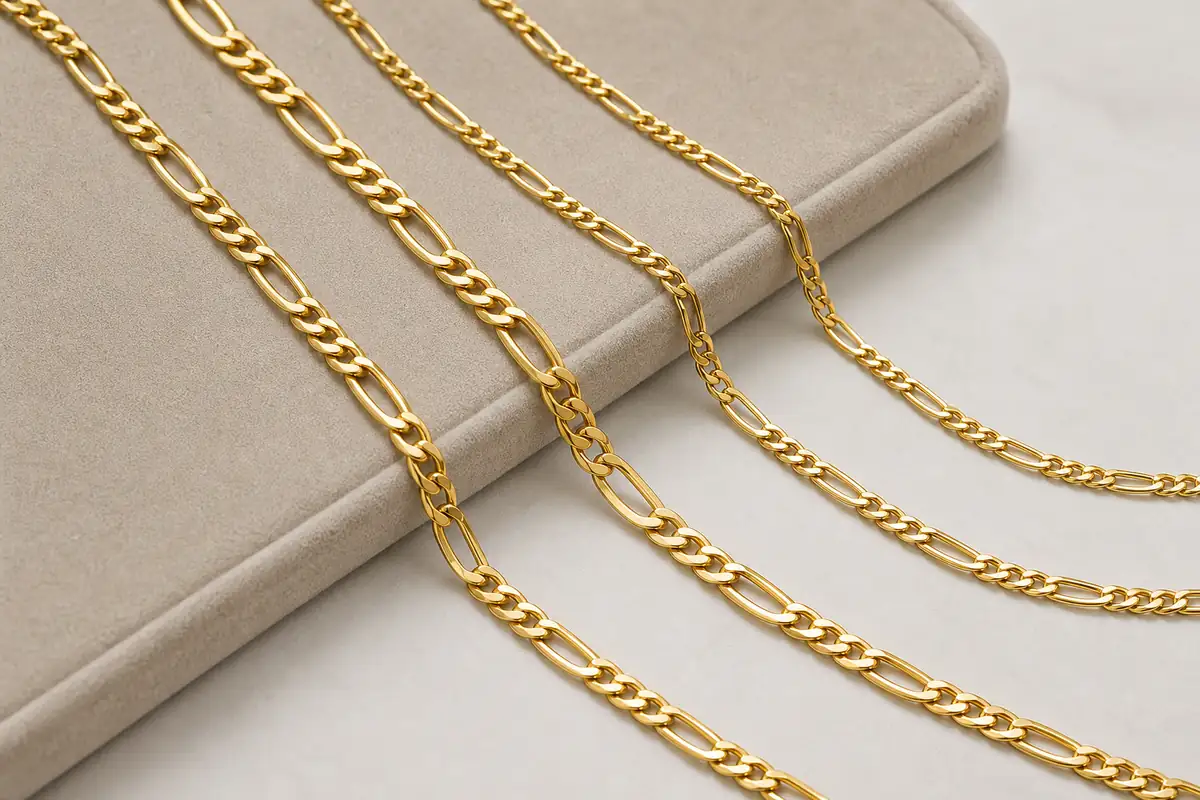 stainless steel figaro necklace for wholesale
